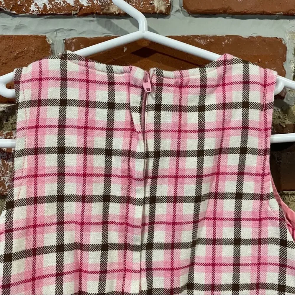 Gymboree Dress Sz 2T Pink Plaid Dress Layering Dress Sleeveless Dress